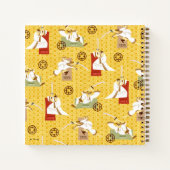 Samurai Jack Schwert Posen Zeichen Kunstmuster Notizblock (Rückseite)