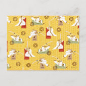 Samurai Jack Schwert Posen Zeichen Kunstmuster Postkarte (Vorderseite)