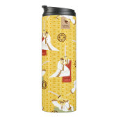 Samurai Jack Schwert Posen Zeichen Kunstmuster Thermosbecher (Nach rechts gedreht)