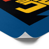 Samurai Jack Smiling Futuristic Frame Graphic Poster (Ecke)