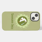 Samurai Jack springende Grafik iPhone Hülle (Rückseite (Horizontal))