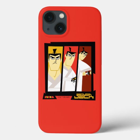 Samurai Jack-Zeichen Tri-Panel-Futuristikrahmen Case-Mate iPhone Hülle (Rückseite)