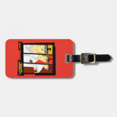 Samurai Jack-Zeichen Tri-Panel-Futuristikrahmen Gepäckanhänger (Vorderseite horizontal)