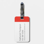 Samurai Jack-Zeichen Tri-Panel-Futuristikrahmen Gepäckanhänger (Rückseite vertikal)