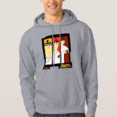 Samurai Jack-Zeichen Tri-Panel-Futuristikrahmen Hoodie (Vorderseite)
