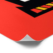 Samurai Jack-Zeichen Tri-Panel-Futuristikrahmen Poster (Ecke)