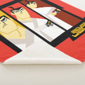 Samurai Jack-Zeichen Tri-Panel-Futuristikrahmen Sherpadecke (3/4)