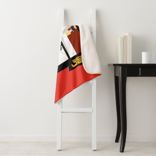 Samurai Jack-Zeichen Tri-Panel-Futuristikrahmen Sherpadecke (Beispiel)