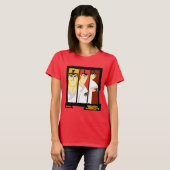 Samurai Jack-Zeichen Tri-Panel-Futuristikrahmen T-Shirt (Vorne ganz)