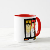 Samurai Jack-Zeichen Tri-Panel-Futuristikrahmen Tasse (VorderseiteRechts)