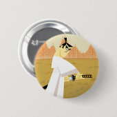 Samurai Jack Zeichne Schwert Button (Vorne & Hinten)