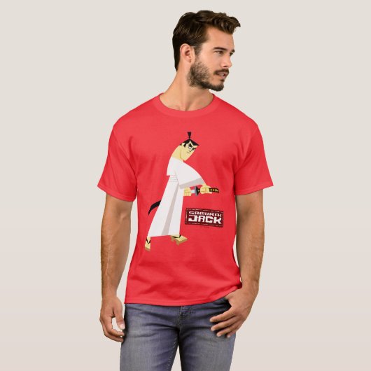 Samurai Jack Zeichne Schwert T-Shirt (Vorne ganz)