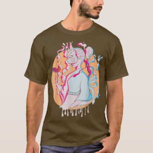 Samurai Japan Kawaii Geisha Japanisches Anime Girl T-Shirt