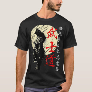 Samurai Japan Krieger Kanji Bushido Kodex T-Shirt