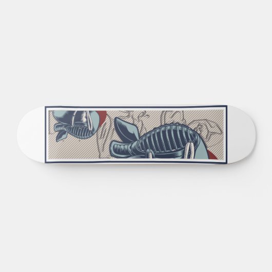 Samurai Japan Ninja Karate Skateboard (Horizontal)