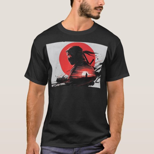 Samurai, Japan, Ninja, T-Shirt (Vorderseite)