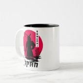Samurai Japan Ninja Zweifarbige Tasse (Vorderseite Links)