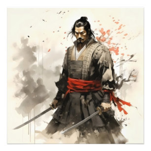 Samurai Japan Warrior Fotodruck