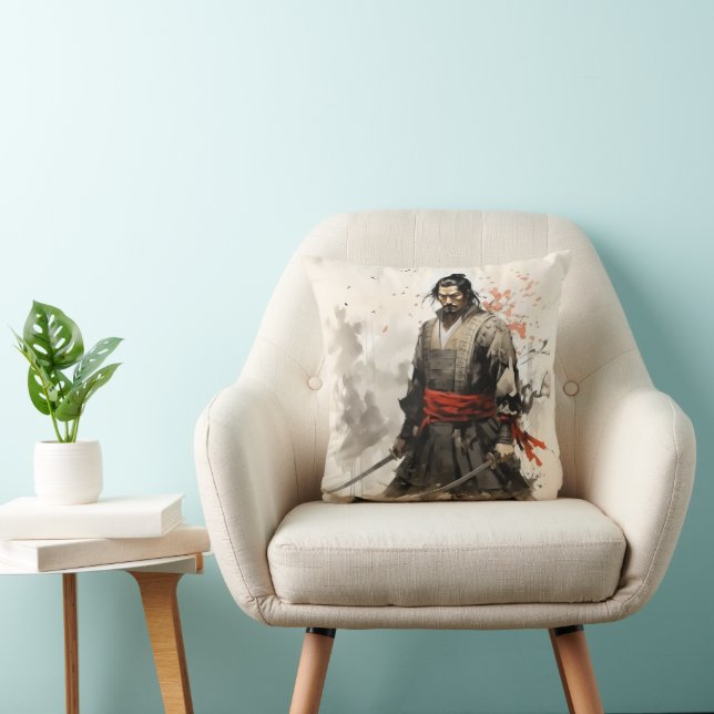 Samurai Japan Warrior Kissen (Stuhl )