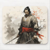 Samurai Japan Warrior Mousepad (Vorne)