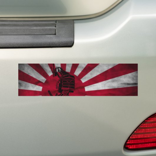 Samurai-Japanerflagge Autoaufkleber (Auf Auto)