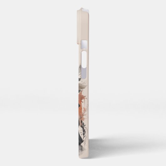 Samurai Japanerin Chinesische Kriegerin iPhone Hülle (Linke Seite)