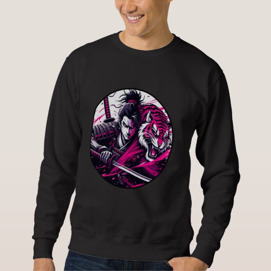 Samurai Japanese Encounter Anime Meets Samurai In  Sweatshirt (Vorderseite)