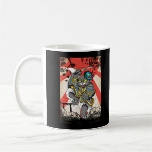 Samurai Japanisch Cat Swordsman Ninja Kitten Kaffeetasse