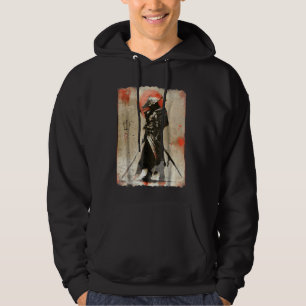 Samurai Japanisch Retro Art Prin Bushido Hoodie