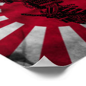 Samurai japanische Flagge Poster (Ecke)