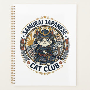 Samurai Japanische Katze POD Vektor Kunst - Samura Planer