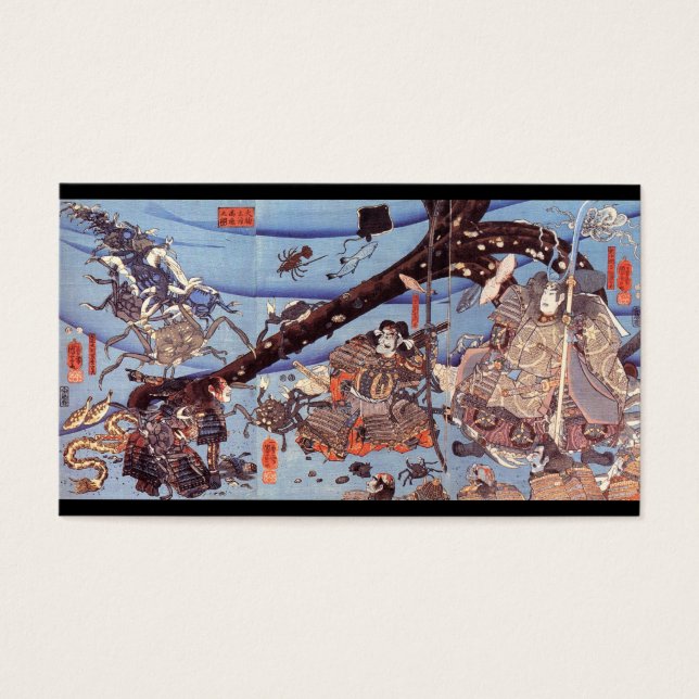 Samurai japanische Malerei c. 1800 (Vorderseite)