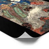 Samurai, japanische Malerei c. 1800 Poster (Ecke)