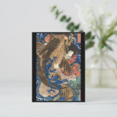 Samurai japanische Malerei c. 1800 Postkarte (Stehend Vorderseite)