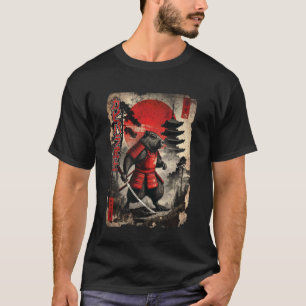Samurai Japanische Ukiyo-e Kunst Vintage Grafiken T-Shirt