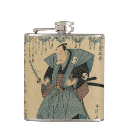 Samurai-japanische Vintage Kunst-Flasche Flachmann