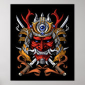 Samurai japanischer Demon Poster (Vorne)