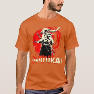 Samurai Japanischer Krieger Bushido Schwertjäger T-Shirt