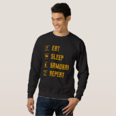 Samurai Japanischer Krieger Vintag Sweatshirt (Vorne ganz)