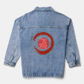 Samurai Jeansjacke (Rückseite)