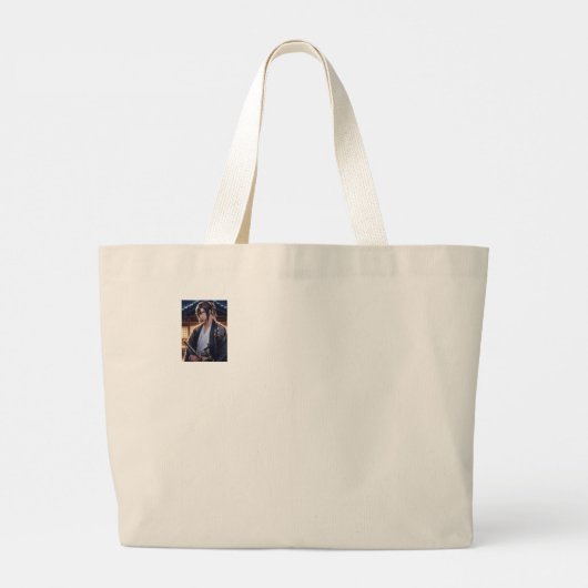 Samurai Jumbo Stoffbeutel (Rückseite)