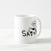 SAMURAI-Kaffee-Tasse Kaffeetasse (VorderseiteRechts)