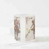 SAMURAI-KAFFEE-TASSE MATTGLASTASSE (Vorderseite Links)