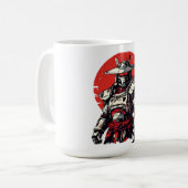 Samurai Kaffeetasse (Vorderseite Links)