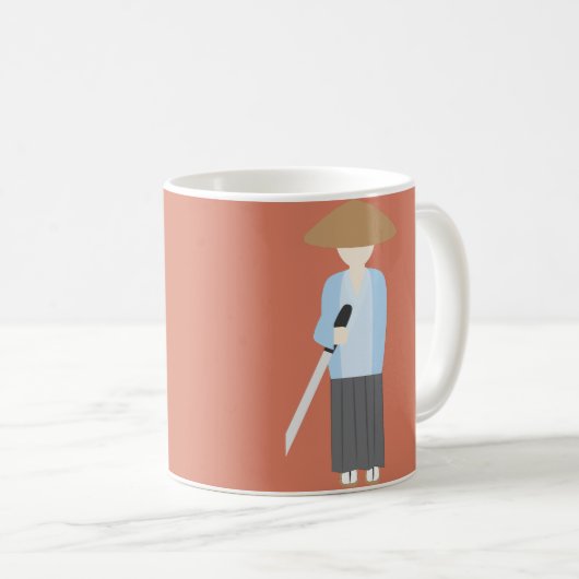 Samurai Kaffeetasse (VorderseiteRechts)