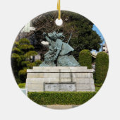 Samurai Kamakura Gongoro Kagemasa Kabuki Statue Keramik Ornament (Hinten)