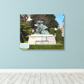 Samurai Kamakura Gongoro Kagemasa Kabuki Statue Leinwanddruck (Insitu (Holzboden))