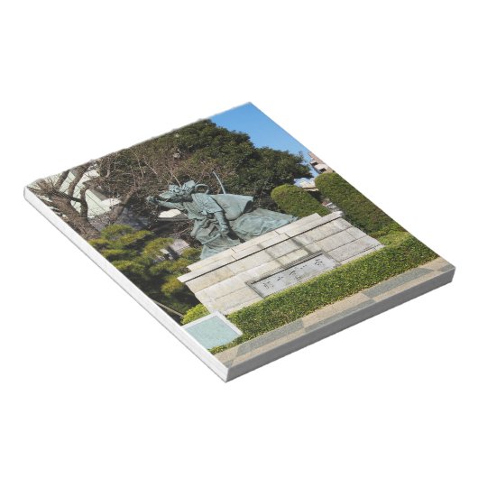 Samurai Kamakura Gongoro Kagemasa Kabuki Statue Notizblock (angewinkelt)