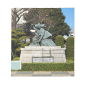 Samurai Kamakura Gongoro Kagemasa Kabuki Statue Notizblock (Vorderseite)