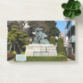 Samurai Kamakura Gongoro Kagemasa Kabuki Statue Post-it Klebezettel (Büro)